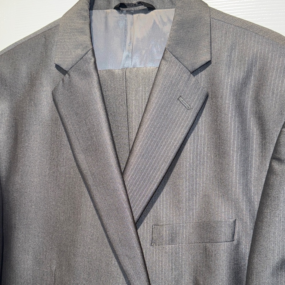 APT 9 Classic Gray Men's Blazer 46R / pants 36x32 - Picture 6 of 12